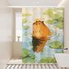 Bathroom Shower Curtain, Bathroom Waterproof Thickened Cloth, No Punching, Mildew-Proof Shower Partition Shower Curtain