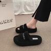 Mao Mao slippers women's wear 2025 autumn and winter new Korean version ins trendy shoes fluffy thickened home platform slippers