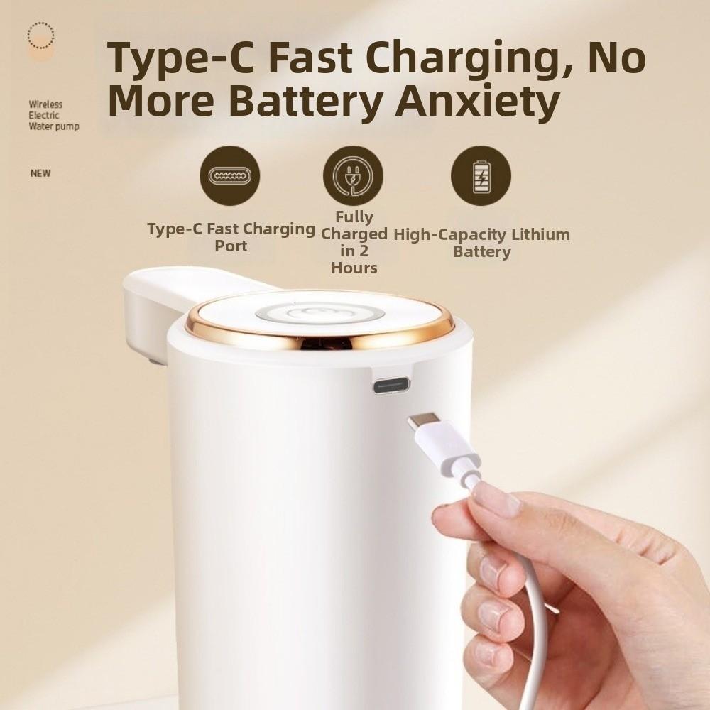 USB Charging Electric Bottled Water Dispenser Type-C Charging Smart Water Bottle Pump  Home Use