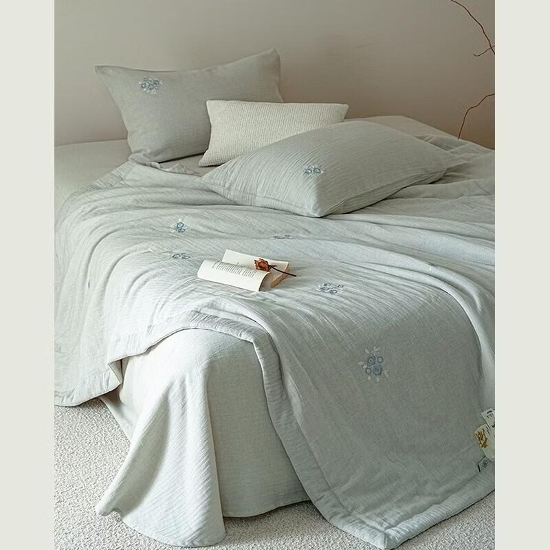 Yuan Zhi Wei Washed Cotton Linen Blend Summer Quilt