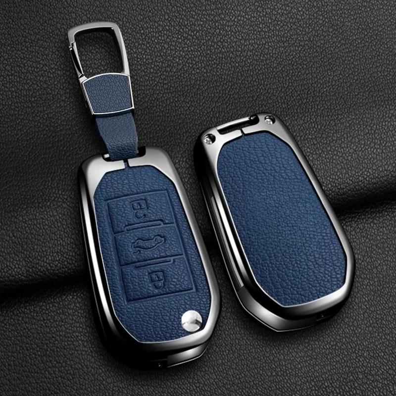 Key Case for Car Car Zinc Alloy Key Case Bag For Peugeot GTLine 207 307 407 208 308 408 508 2008 3008 4008 5008 RCZ Car Key Cha