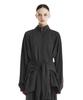 TREEMINGBIRD Double-Stripe Raglan Track Set-Up Jacket [ Charcoal ]