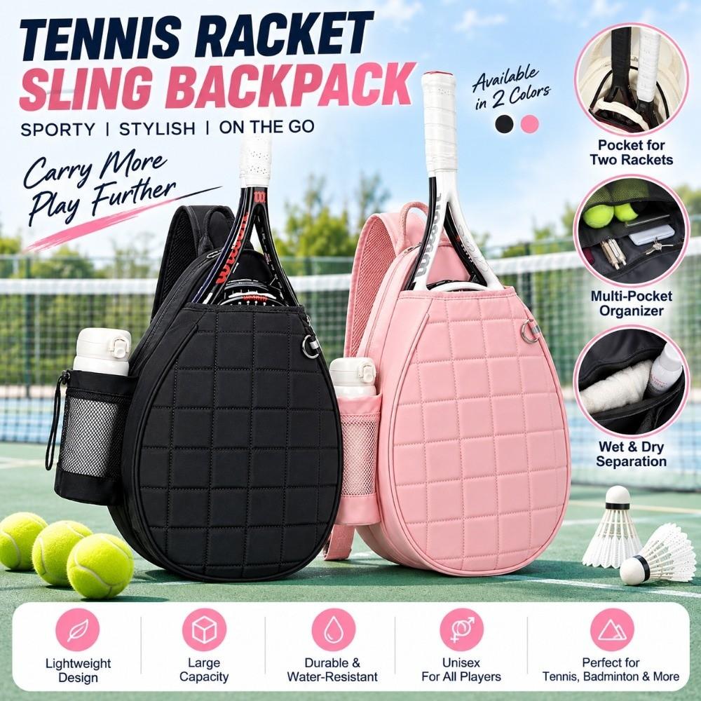 Lightweight Tennis Racket Bag Waterproof Pickleball Racket Bag  Court Training