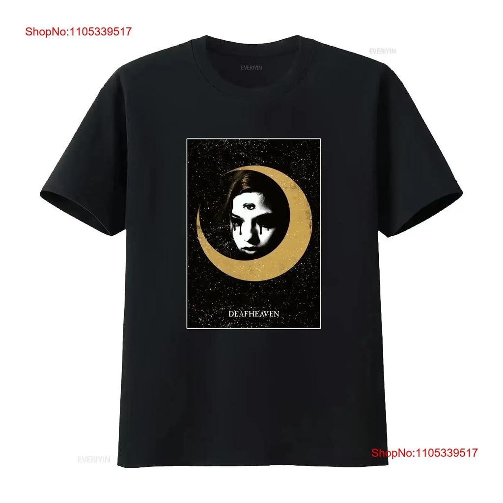 Deafheaven Moon T Shirt S 2XL vintage Lavato Comodo streetwear grafico Versatile uomo Sli