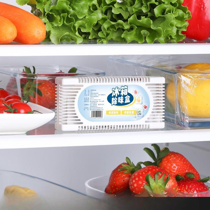 Kjøleskapsluktfjerner Husholdningsluktfjerner Oppfriskende Luktfjerningsboks Avfuktingsboks Luktfjerner