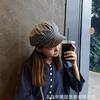 Versatile plaid thin octagonal hat British retro student cap Casual painter hat Newsboy hat Children