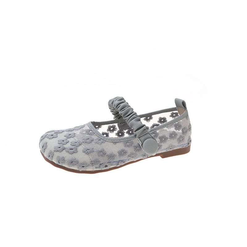 Modne Damskie Płaskie Buty Kwiatowe Dziurkowane Okrągły Nosek Mary Jane dla Kobiet Szykowny Szpic Eleganckie i Modne Wysoka Jakość Moda na Wyprzedaży 39
