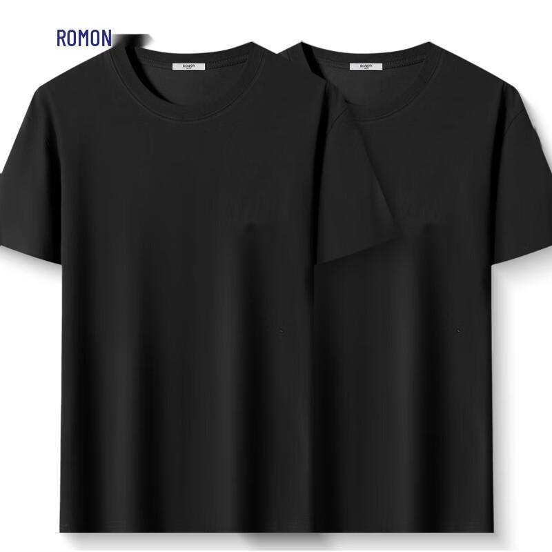 ROMON 2-Pack Women's Pure Cotton Short Sleeve T-Shirt