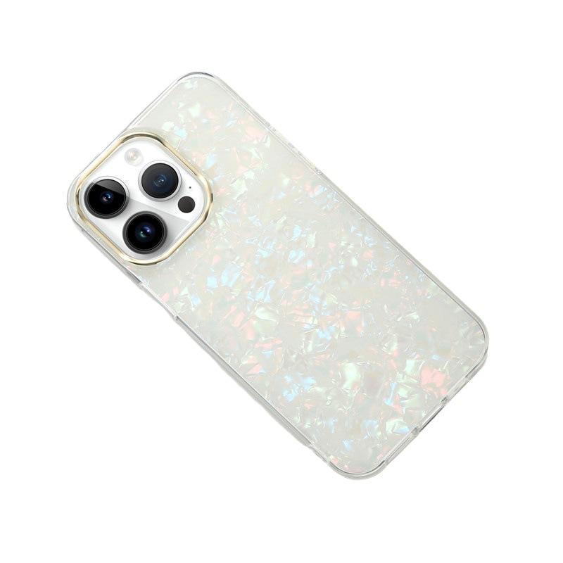 Applicable To Apple 17 Mobile Phone Case Colorful Ins Iphone12/13/14 15pro Electroplated Shell Pattern Protective Case