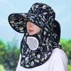 Summer Sun Protection Cap With Wide Brim And Breathable Cotton Fabric For Outdoor Activities