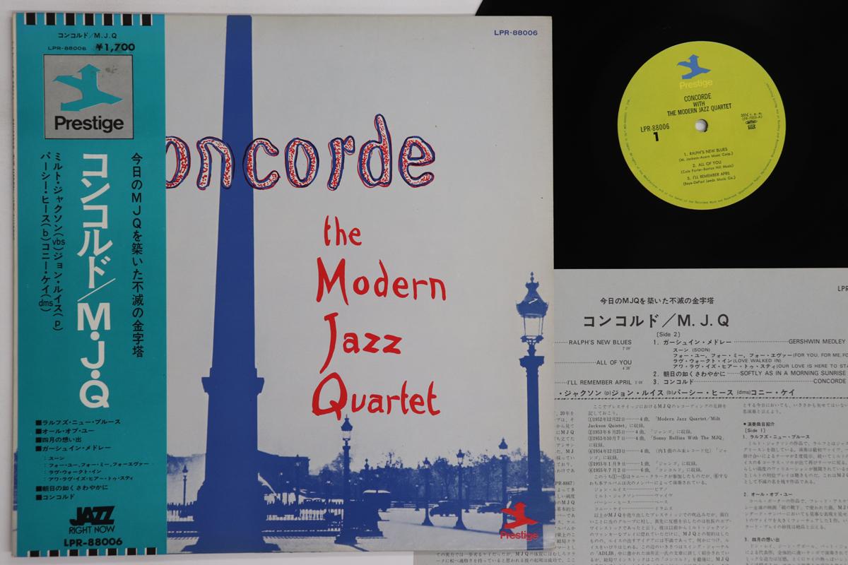 

LP Record MODERN JAZZ QUARTET - Concorde LPR88006 PRESTIGE 1973 Japan Obi Jazz Used