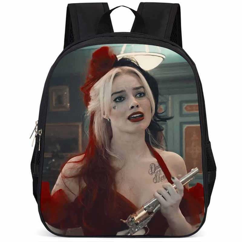 Spacious 15 Inch Harley Quinn Backpack Large Capacity Lightweight Oxford Fabric