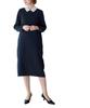 Yours Collared Dress BDXN1761 Medium Navy I-Line Women's