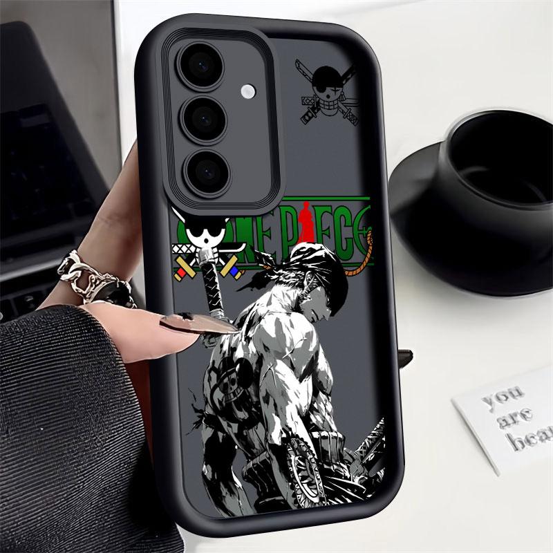 One Pieces Luffy Zoro Cartoon Phone Case For Samsung S26 S25 S24 S23 S21 S20 Ultra For Galaxy S25 S24 FE S26 Plus Silicone Cover