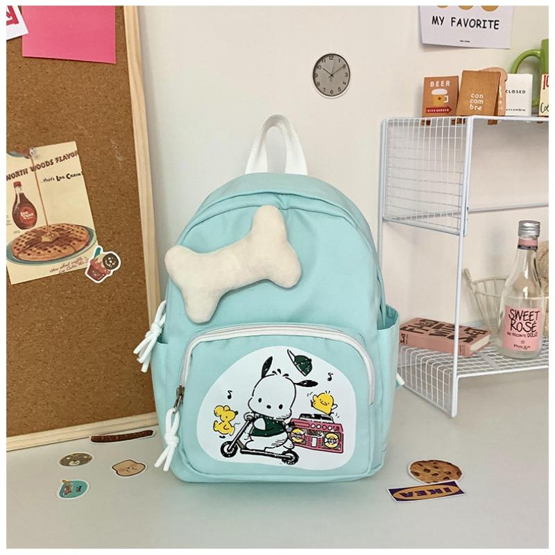 

Original yk millennial style schoolbag niche cute puppy backpack college student going out backpack small mini синий