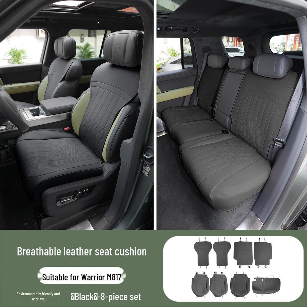 Warrior M817 All-Season Breathable Car Seat Cushion Cover for Interior Modification