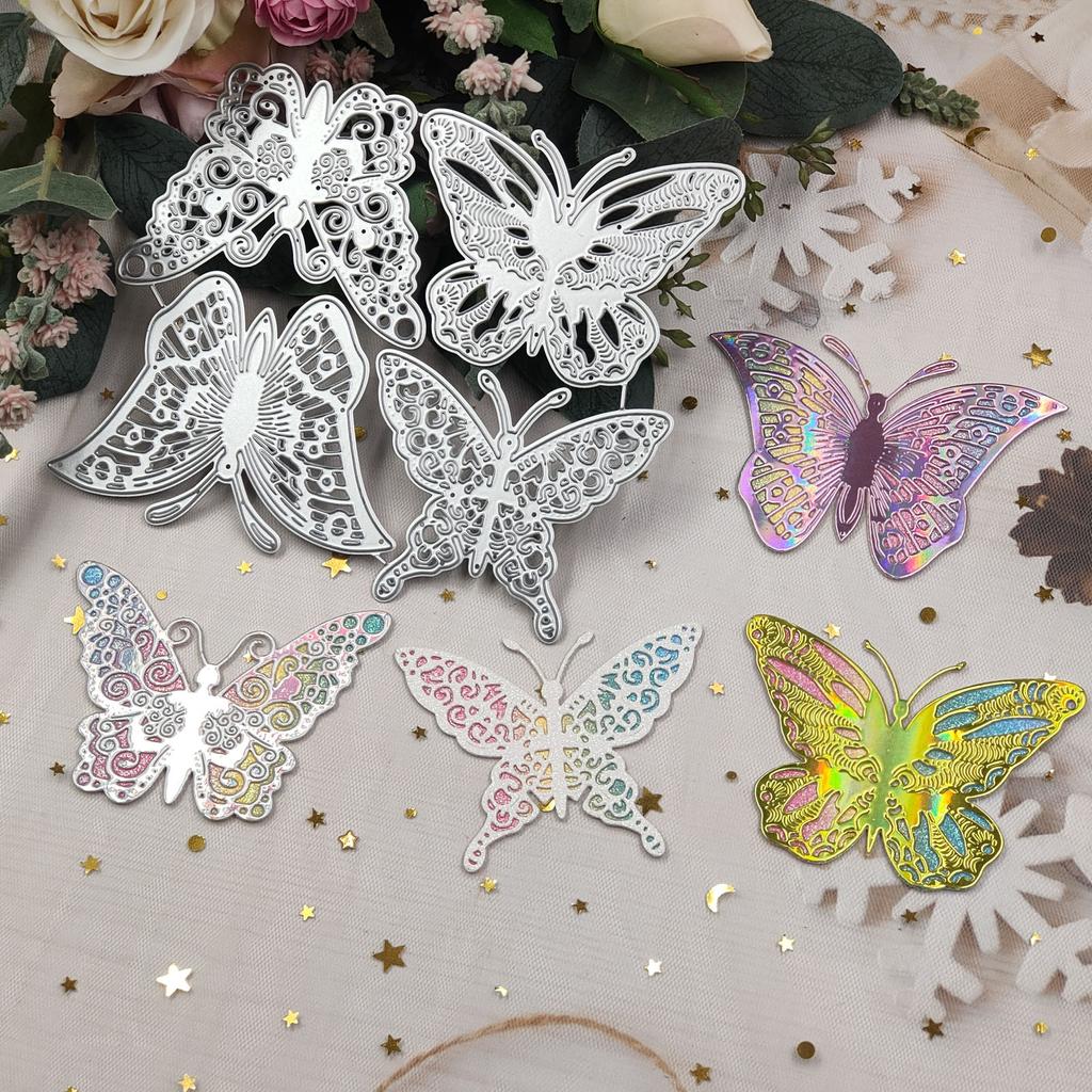 Butterflies Metal Cutting Dies Stencils for DIY Scrapbooking Decorative Embossing Paper Cards Template Decor Die Cuts
