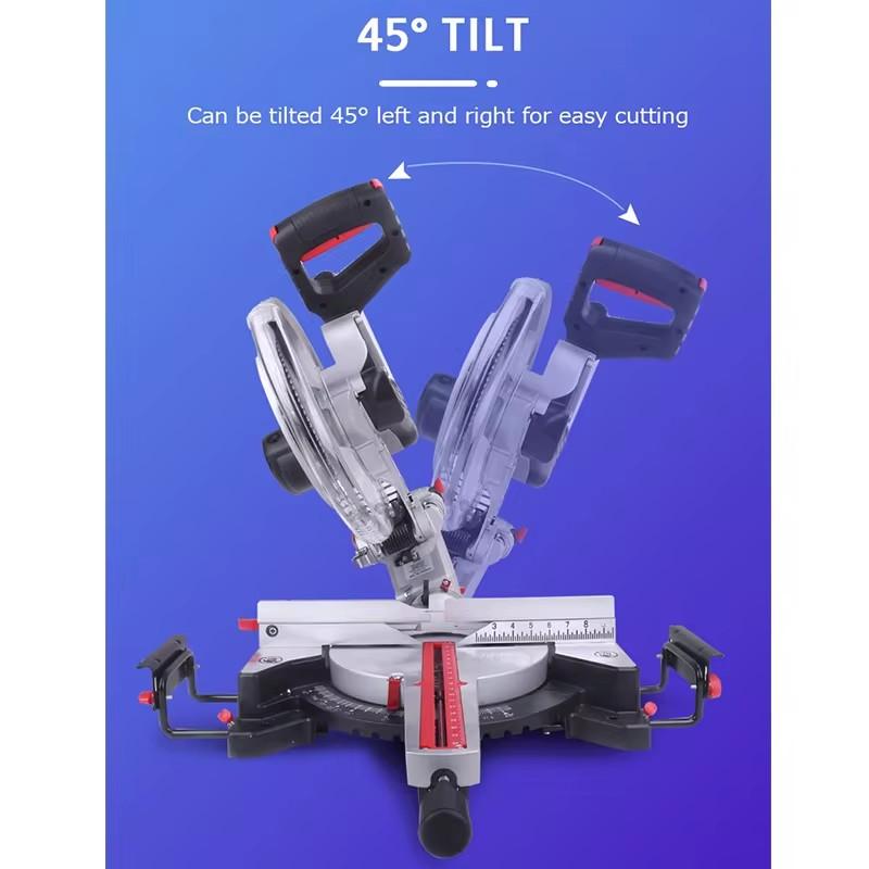 Multi-Functional 8inch/12inch Tie-Bar Cutting Machine Stainless Steel Aluminum Miter Saw Push-Pull Saw Woodworking Saw