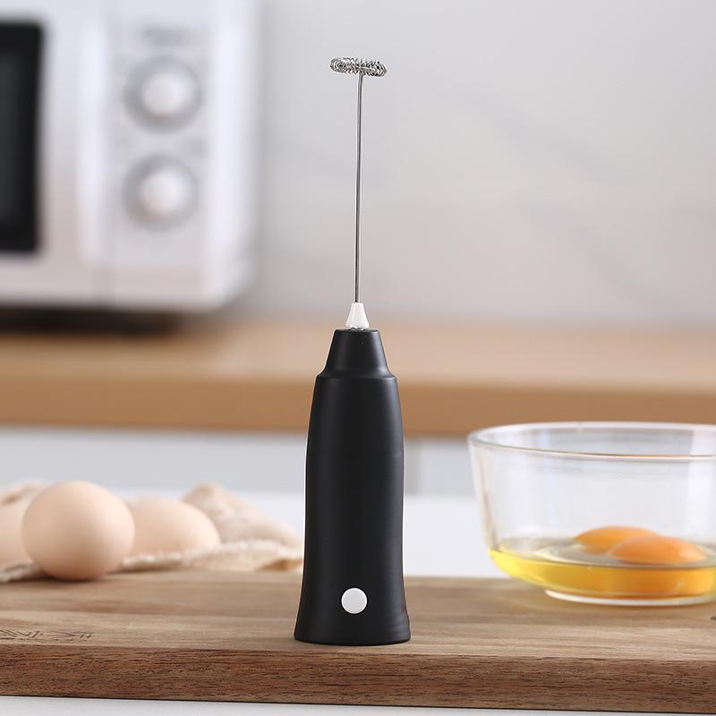 Portable Stainless Steel Electric Milk Frother and Egg Beater