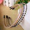 Fashion Single Row Handmade Girls Headband Rhinestones Women Hair Hoop Headwear