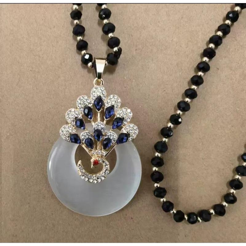 

Длинная цепочка-свитер с инкрустированным цирконом для женщин, темпераментная, универсальная, аксессуар для одежды, подвеска