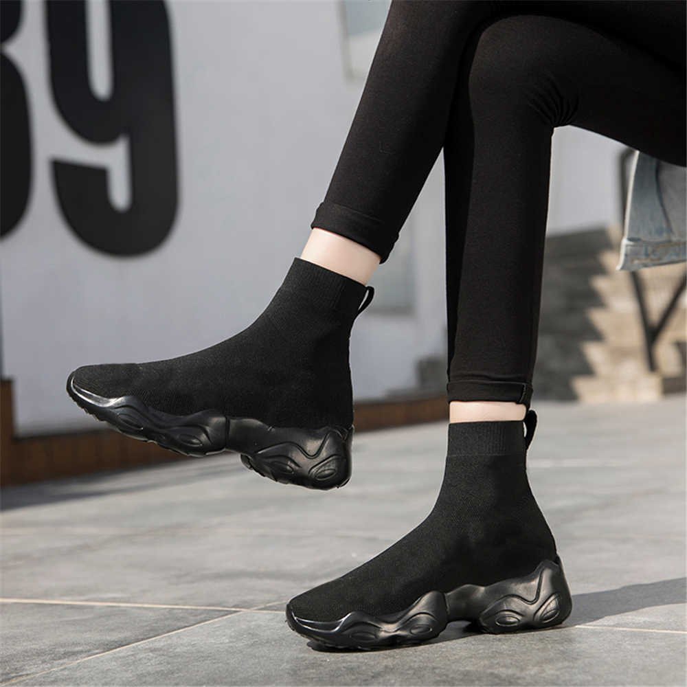 Hohe Plateausneaker Herren Schwarz Vulkanisiert Original Luxus Designer Schuhe Herren Schwarz Stiefel Sport Tenisfeminino