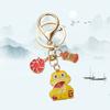 Wealth Snake Year Keychain Chinese Style Cartoon Snake Pendant New Year Key Ring  Year of Chinese