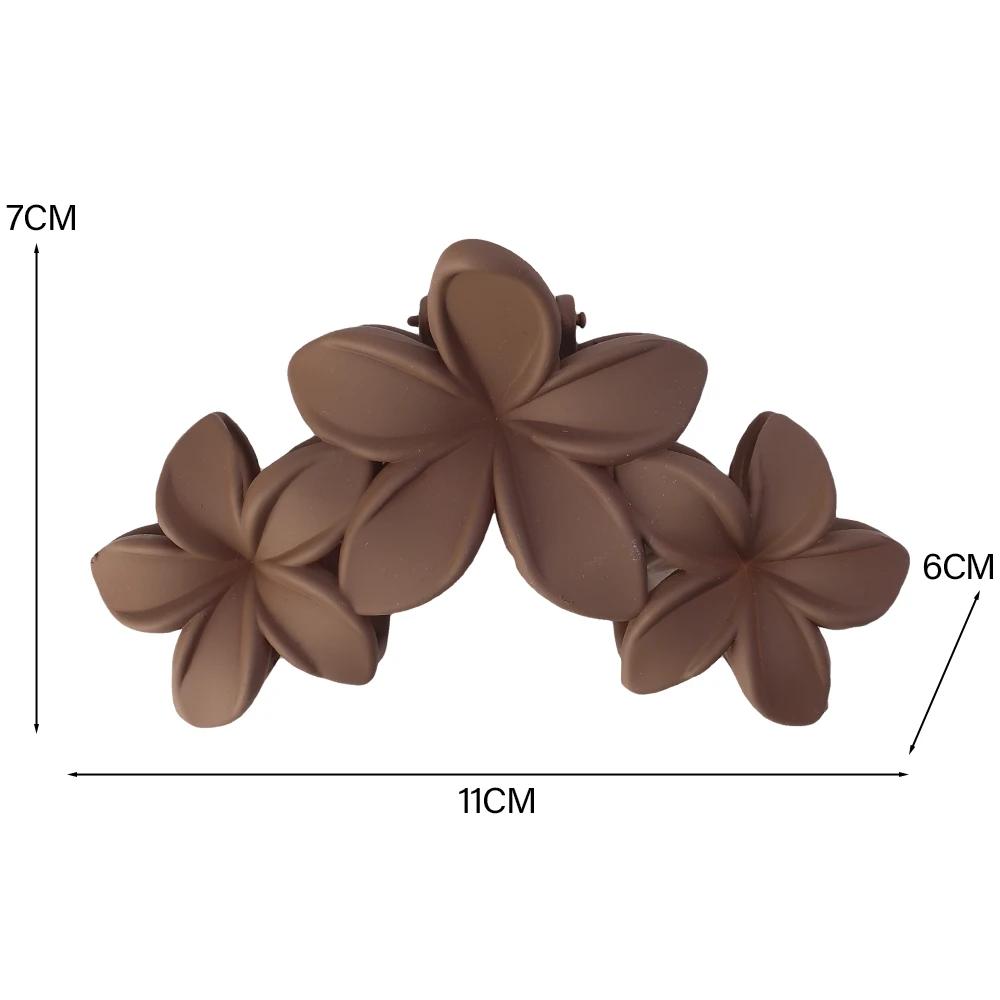 Korean Fashion Gradient 12cm Flower Hair Clip For Women Sweet Hairpins Hair Claws Crab Clamp Barrettes Hawaiian Hair Accessories