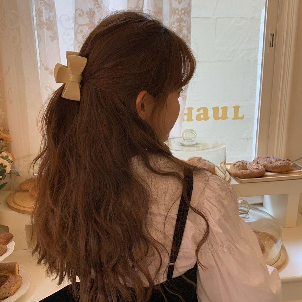 

Bow Acrylic Hollow Out For Girls Korean Ponytail Holder Hair Crabs Clip Women Hair Claws Shark Clip