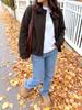 2026 Autumn/Winter Women's European & American Solid Color Long Sleeve Knit Cardigan - Versatile Loose Fit Sweater Coat