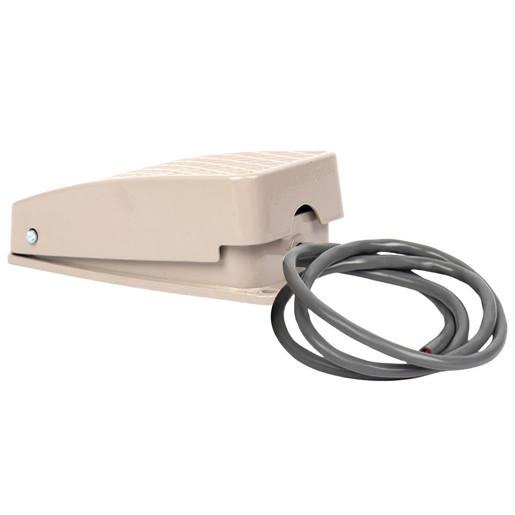 Foot Switches Momentary Pedal Electrical Controller Heavy Duty Antiskid Surfaces Aluminum for Technicians Industrial Use