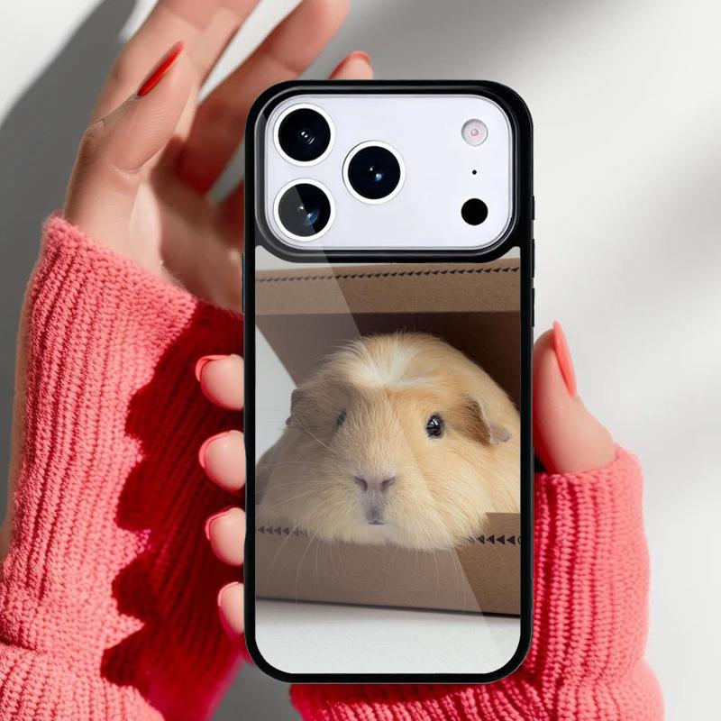 Animal Guinea Pig soft Phone Case for iPhone 17 16 15 14 13 Pro Max Back Cover for 12 11 Pro Coque