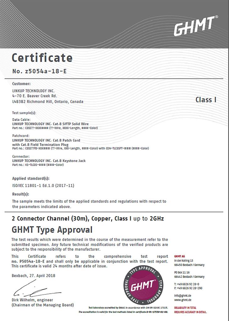 Καλώδιο Patch Ethernet Cat8 4 Ζεύγη 22AWG Θωρακισμένο Καλώδιο Μονής Αγωγού 2000MHz Έως 40Gbps Μελλοντικό Δίκτυο Ethernet LAN 5ης Γενιάς 40G Καλώδιο Δομής