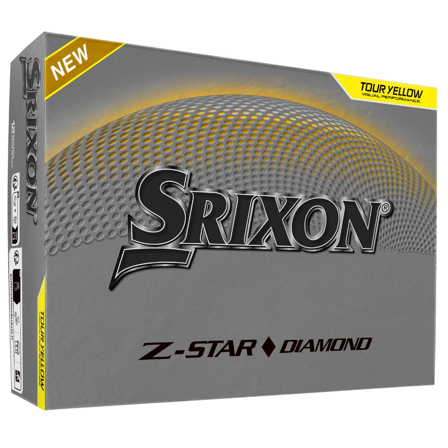 

Srixon Diamond Golf Мяч Diamond Yellow Z-Star, 3,