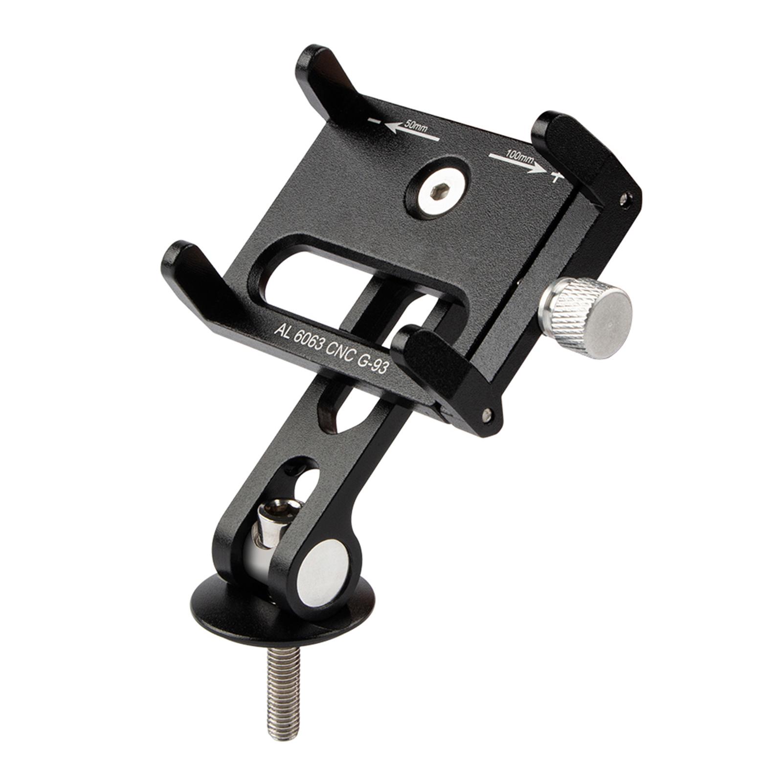 

Bike Stem Phone Mount Anti slip Adjustable Aluminum Bicycle Phone Holder for 3.7 7.2In Mobile Phones G93