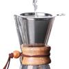 Reusable Stainless Steel Pour-Over Filter for Coffee Dripper | Paperless Filter Coffee Maker, Double-Layer Fine Mesh Coffee Strainer for Richer Coffee