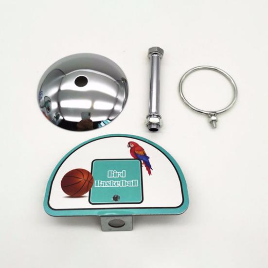 1 Set Bird Toy Round Base with Bell Ball Pet Bird Parrot Basketball Game Toy Pet Supplies