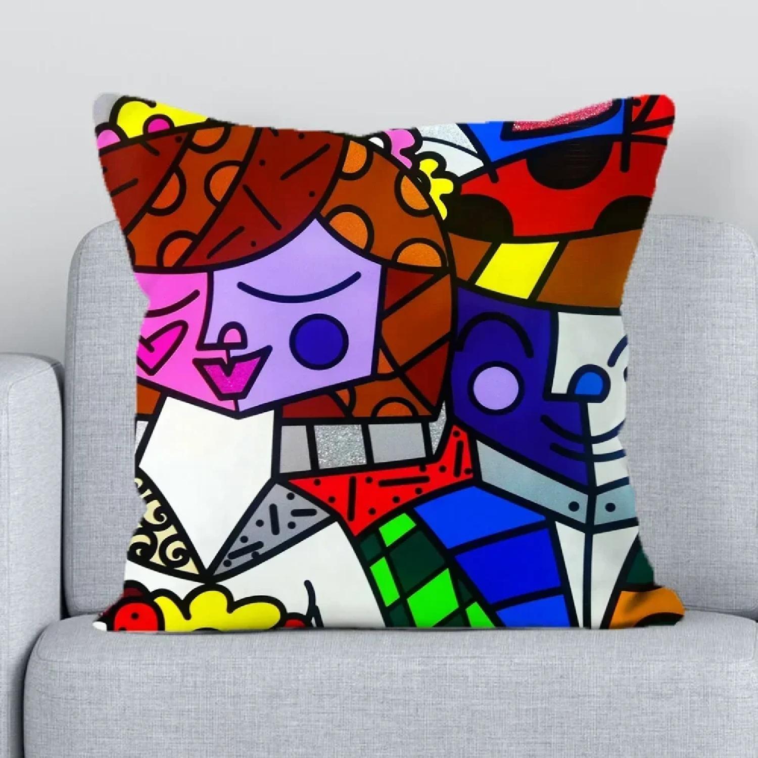 

Подушки Britto для дивана в спальню Наволочки для ліжка Декоративна подушка для дивана Аксесуари для декору спальніZ,(2) 66x66cm