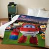 Animation S-Super Wings Throw Blankets Soft Warm Flannel Blanket Bedding for Bed Living Room Home Sofa