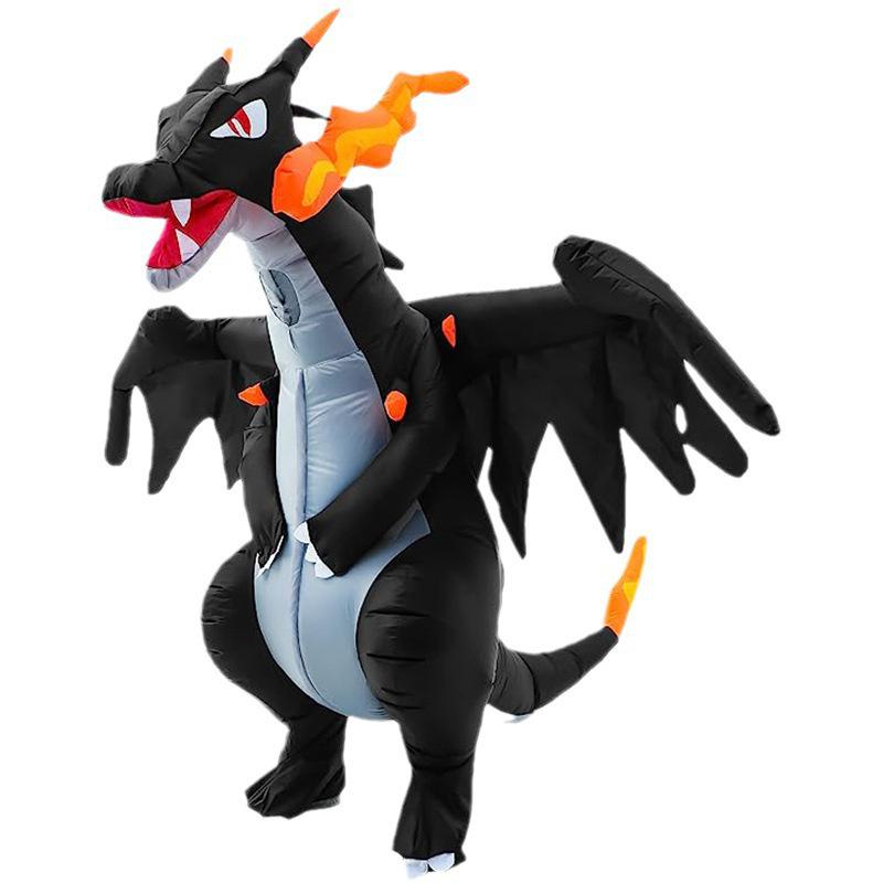 

Надувной костюм взрослого рождественского тираннозавра - Забавный костюм динозавра, выдыхающего огонь Standard