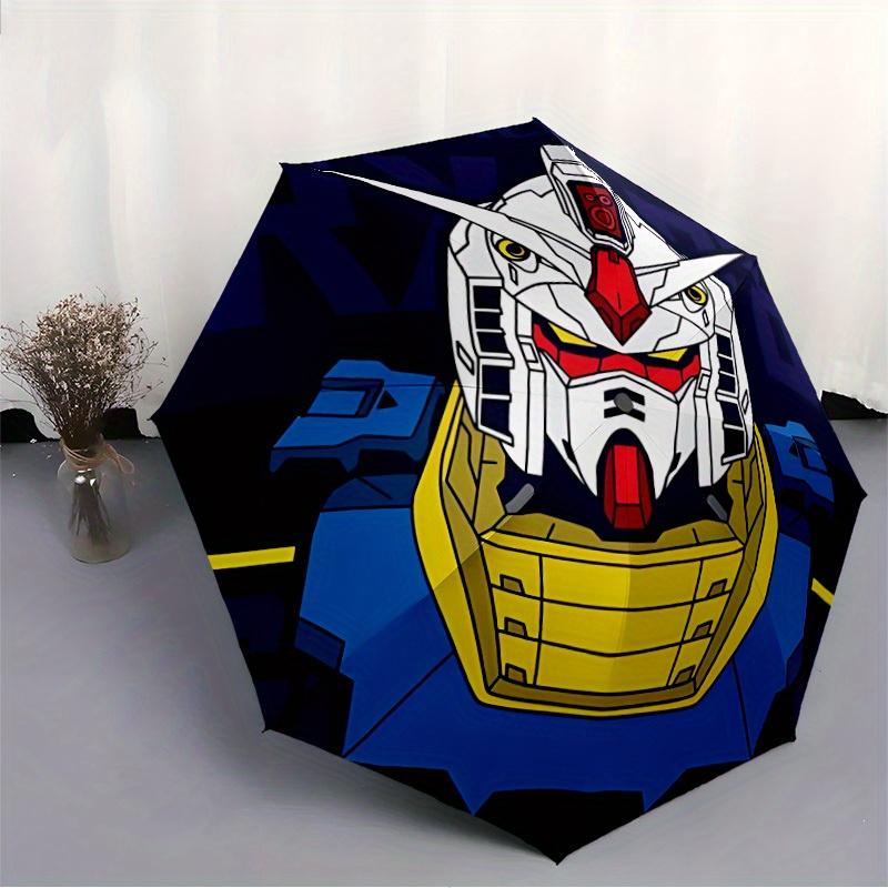 1pc Gundam Automatic Opening/closing Umbrella, Foldable Sunshade, Perfect Gift for Friends, Durable Handle Yy250812089
