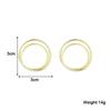 Two-layers Entanglement Round Stud Earrings for Women Punk Personality Simple Design Female Small Earrings Cool Stuff