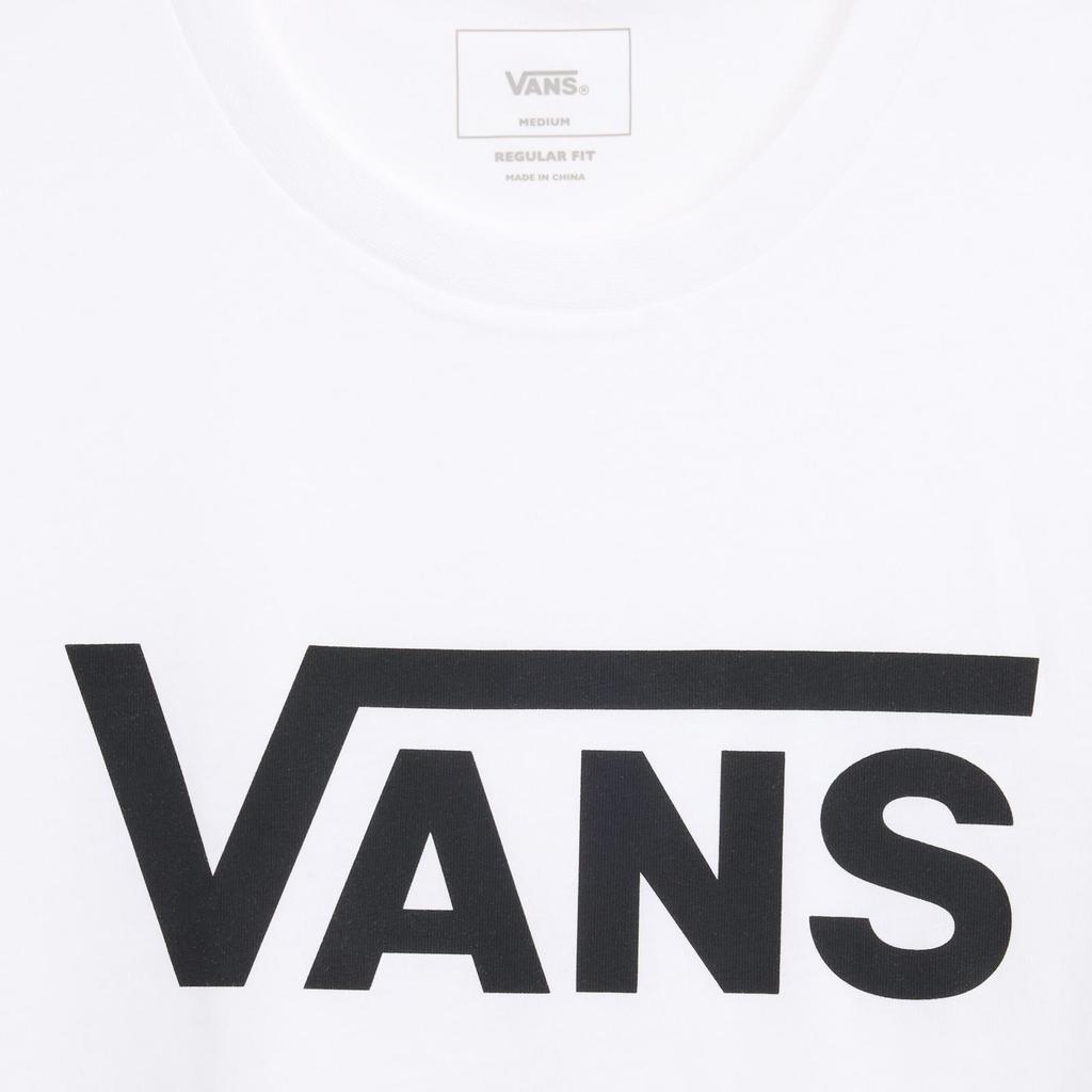 Vans Klasik Logo Baskılı Yuvarlak Yaka Kısa Kollu Tişört Unisex Üstler Beyaz VN0A4MM6WHT