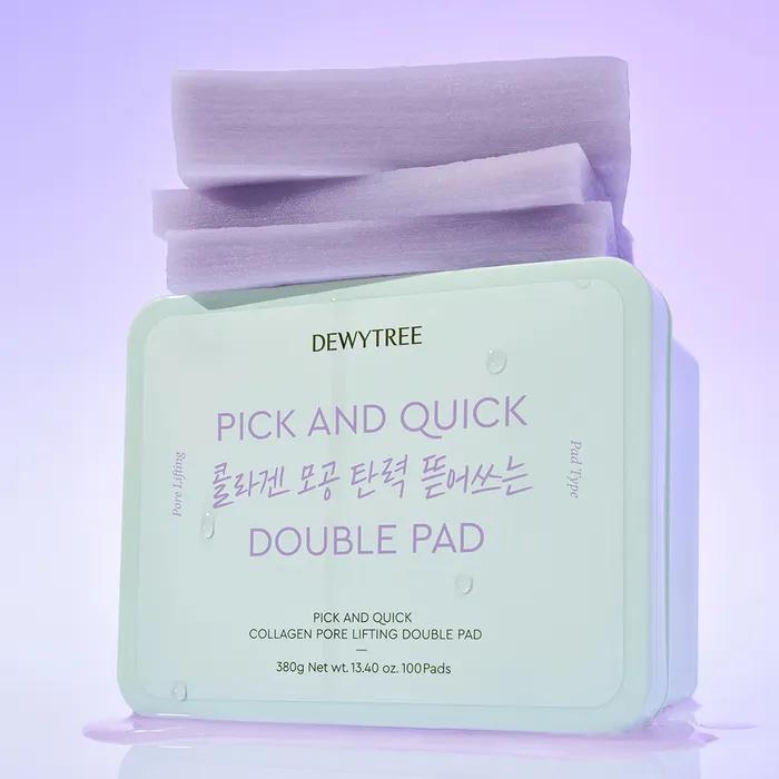 Pick & Quick Collagen Pore Elasticity Peeling Double Pad 100 Sheets