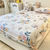Small Fresh Floral Pattern,100% Cotton,Fitted Sheet With Deep Pocket 160x200,No Pillowcase,Soft Breathable,133x72 Fabric