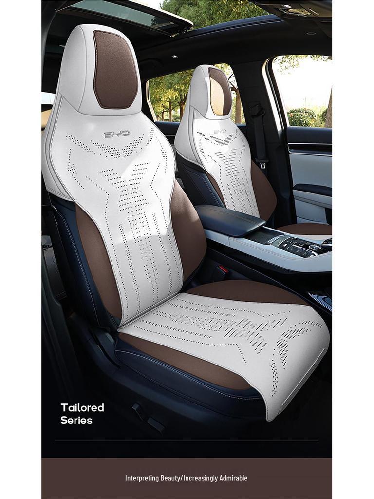 BYD Song PLUS Semi-Enclosed Suede Car Seat Cushion - Universal Saddle Pad for All Seasons