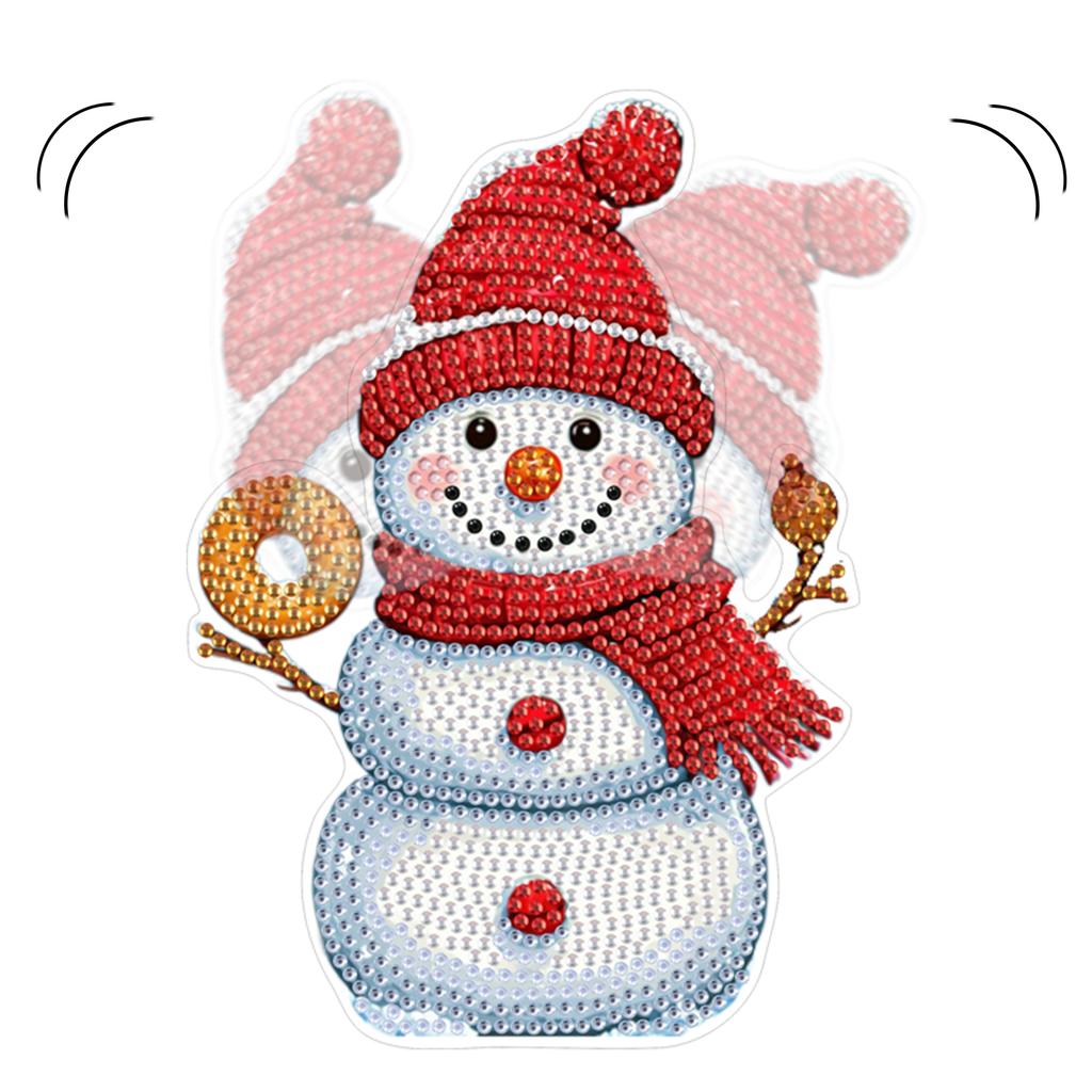 Acrylic Shaking Head Table Top Diamond Painting Ornament Kits Battery Powered Desktop Diamond Art Kits Bedroom Table Decoration