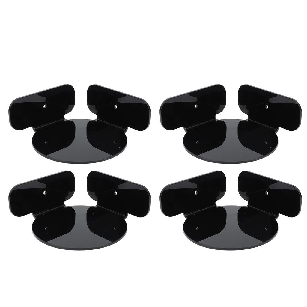 4Pcs Mini Circular Corner Shelf Space Saving Universal Wall Mount Floating Corner Shelf for