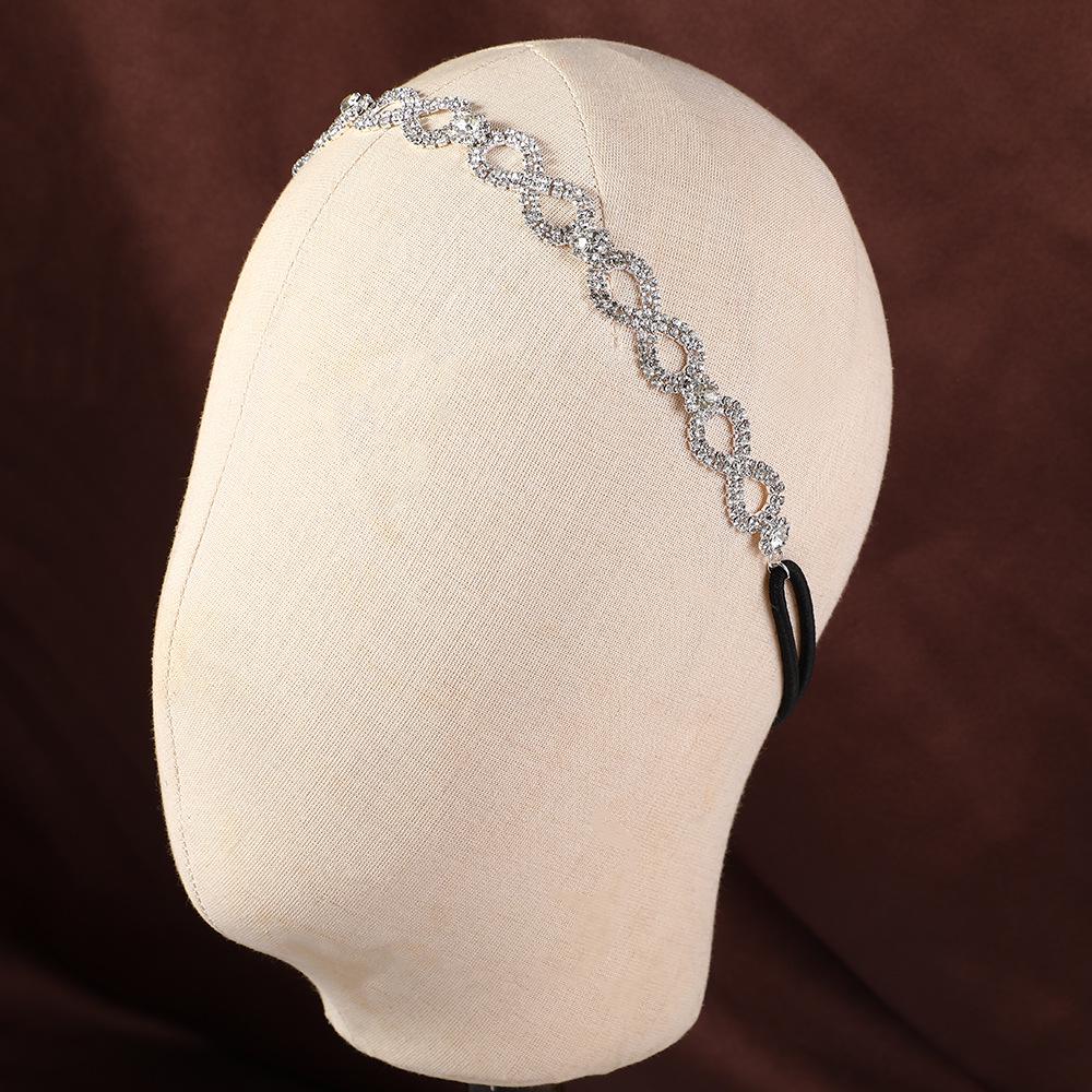 Handmade Silver Rhinestone Headband: Versatile Bridal  Fashion Accessory тип а
