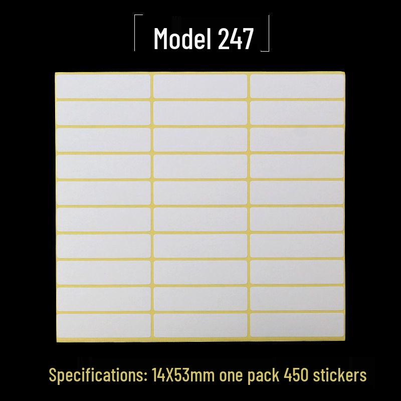 A5 Self-Adhesive Blank Label Stickers for Printing and Handwriting - White Name and Number Stickers